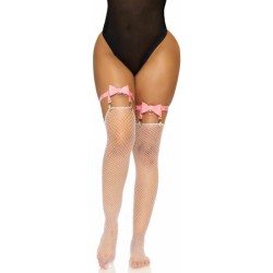 LEG AVENUE LIGUERO DE CUERO VEGANO-ROSA