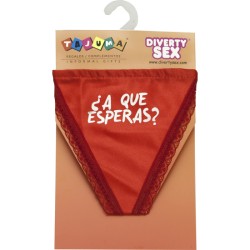 TANGA ROJO CHICA ¿A QUE...