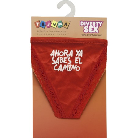 TANGA ROJO CHICA AHORA YA SABES