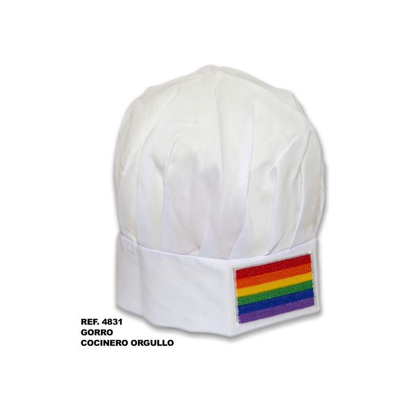 GORRO COCINERO CON BANDERA LGBT