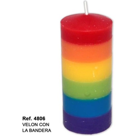 VELON GRANDE CON LA BANDERA LGBT