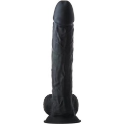 REAL LOVE DUAL DENSITY - PENE REALÍSITICO 38CM NEGRO