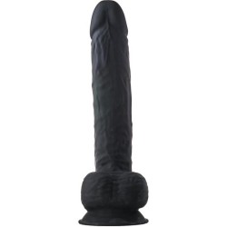 REAL LOVE DUAL DENSITY - PENE REALÍSITICO 38CM NEGRO