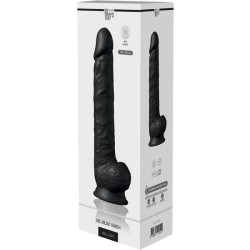 REAL LOVE DUAL DENSITY - PENE REALÍSITICO 38CM NEGRO