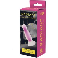 RADIANT SOFT - PLUG BRILLANTE DE SILICONA AZUL