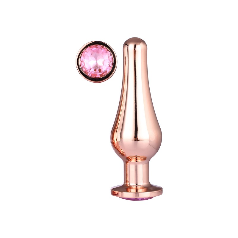 GLEAMING LOVE ROSE GOLD PLEASURE PLUG L