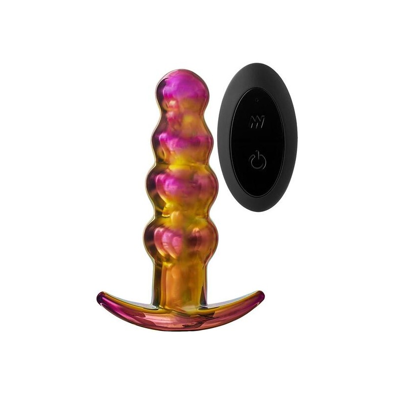 GLAMOUR GLASS REMOTE VIBE BEADED PLUG