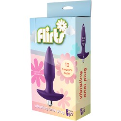 FLIRTS 10 FUNCTIONS VIBRATING PLUG PURPLE