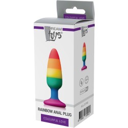 COLOURFUL LOVE RAINBOW ANAL PLUG MEDIUM