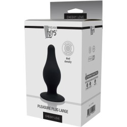 CHEEKY LOVE DUAL DENSITY PLEASURE PLUG L BLACK