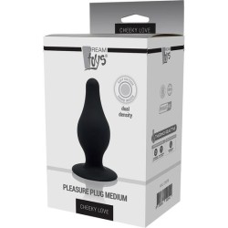 CHEEKY LOVE DUAL DENSITY PLEASURE PLUG M BLACK