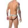 MOB STRIPE CLASSIC JOCK - TANGA BLANCO