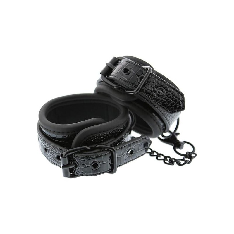 BLAZE ANKLE CUFF CROCO BLACK