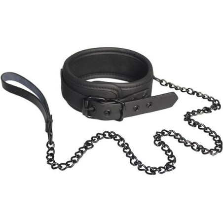 BLAZE COLLAR AND LEASH BLACK