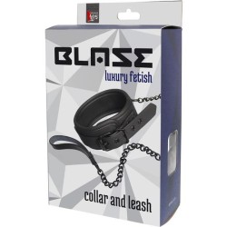 BLAZE COLLAR AND LEASH BLACK