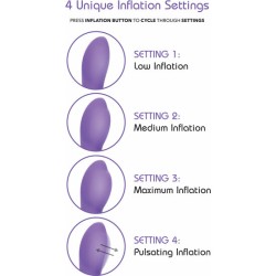 VIBRADOR PUNTO G DOBLE ESTIMULACIÓN - MORADO