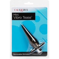 MINI VIBRO TEASE - PLUG VIBRADOR GRIS