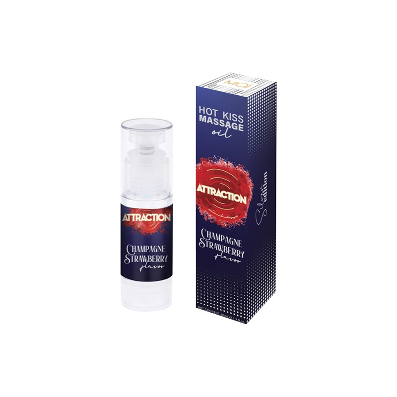 ATTRACTION ACEITE DE MASAJE FRESAS CON CHAMPAGNE 50 ML