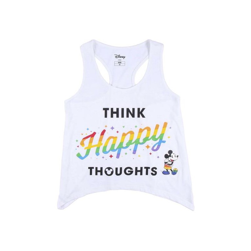 CAMISETA TIRANTES PUNTO SINGLE JERSEY DISNEY PRIDE BLANCO