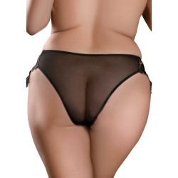 REMOTE PRINCESS PANTY +SIZE - NEGRO