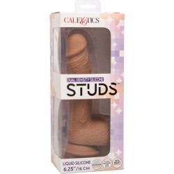 PENE DE SILICONA DE DOBLE DENSIDAD 21,5CM - MARRON