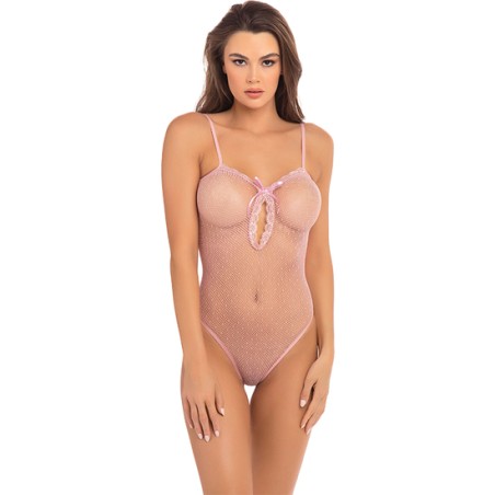 UNDONE SEE THROUGH BODY SEMITRANSPARENTE - ROSA